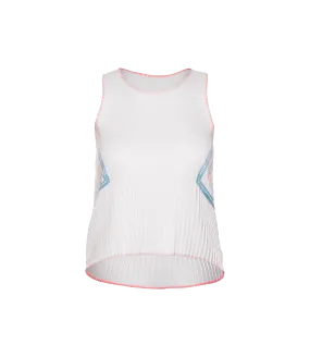 196048-100 | SCULPT PLEATED TANK | WHITE