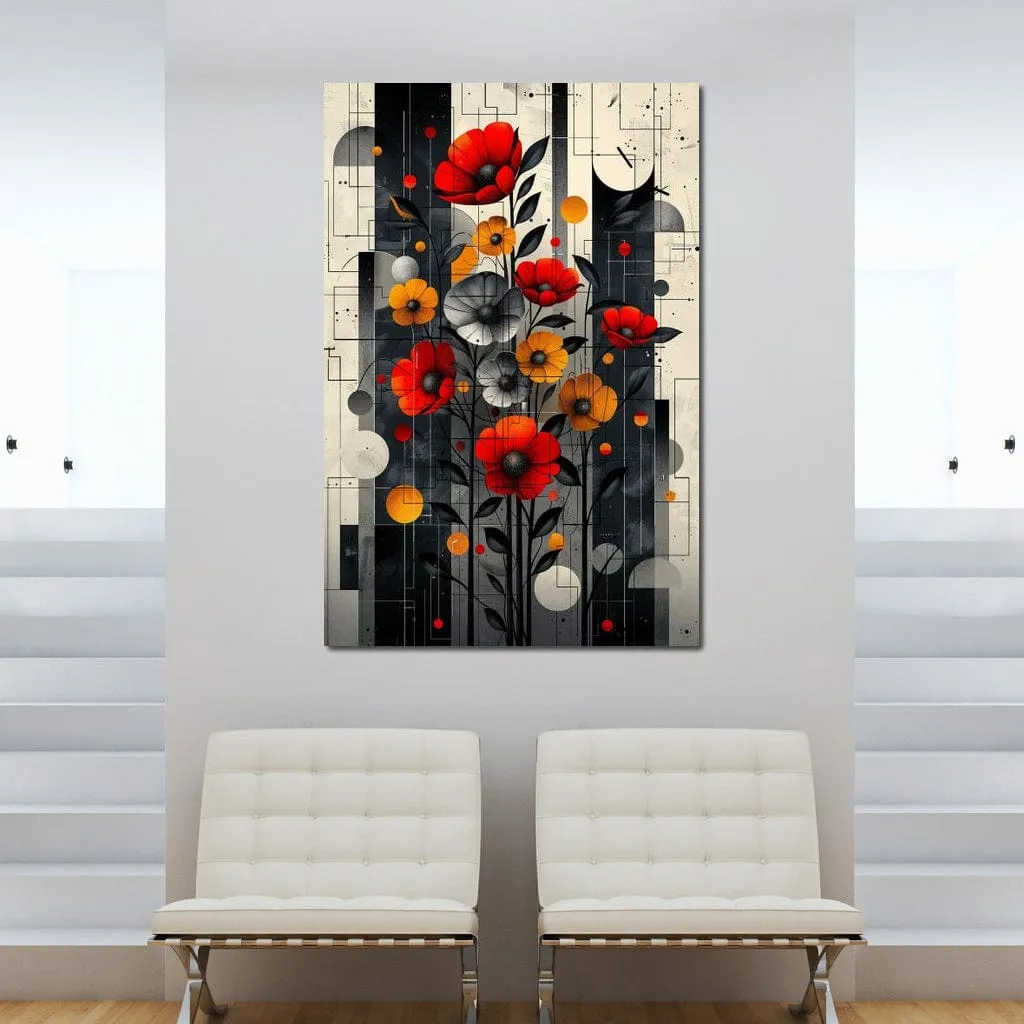Abstract Geometric Floral Fusion