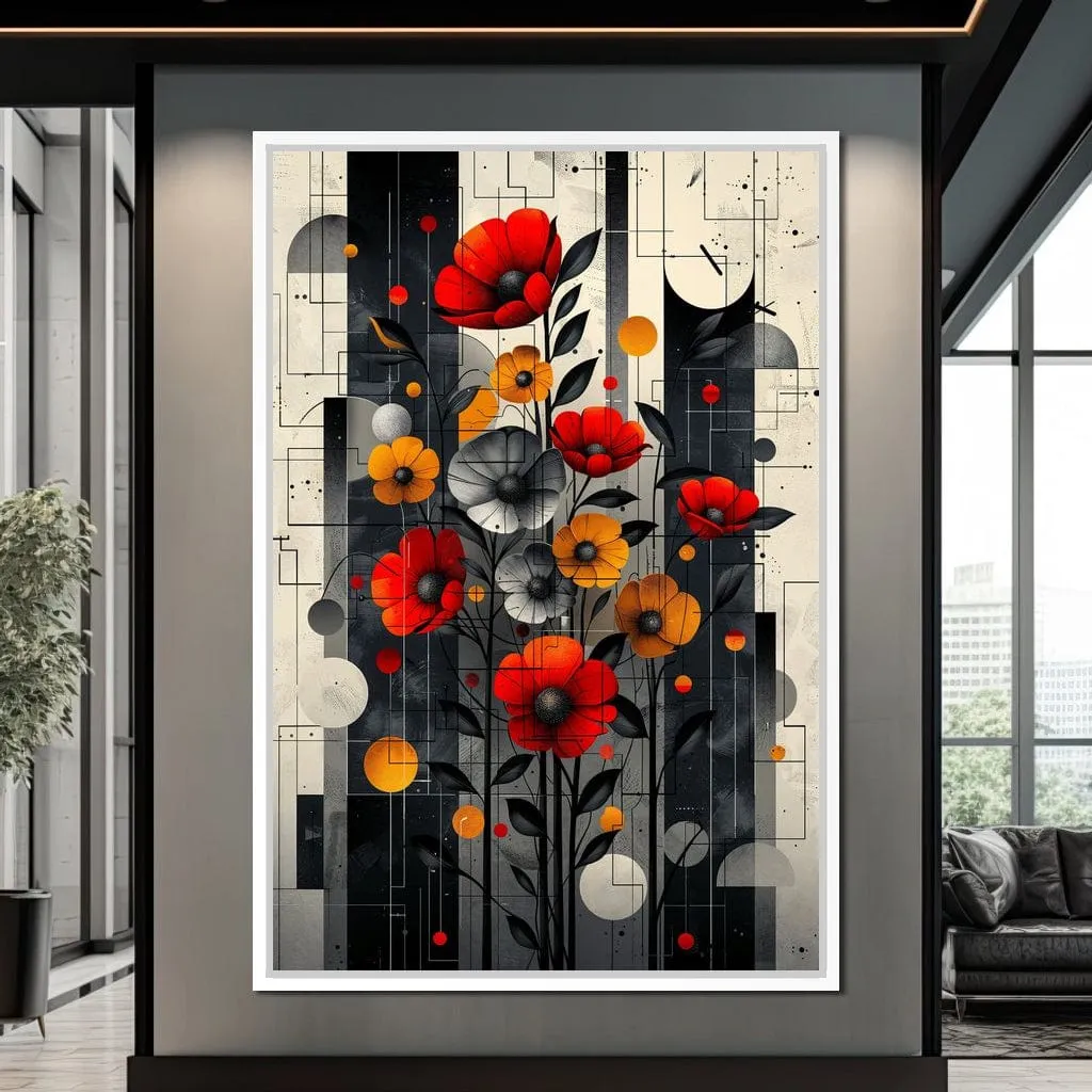 Abstract Geometric Floral Fusion