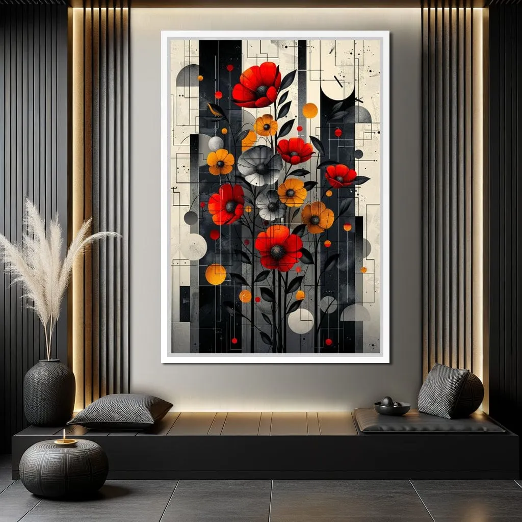 Abstract Geometric Floral Fusion