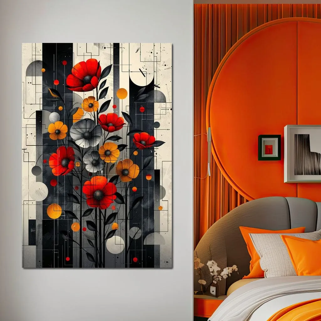 Abstract Geometric Floral Fusion