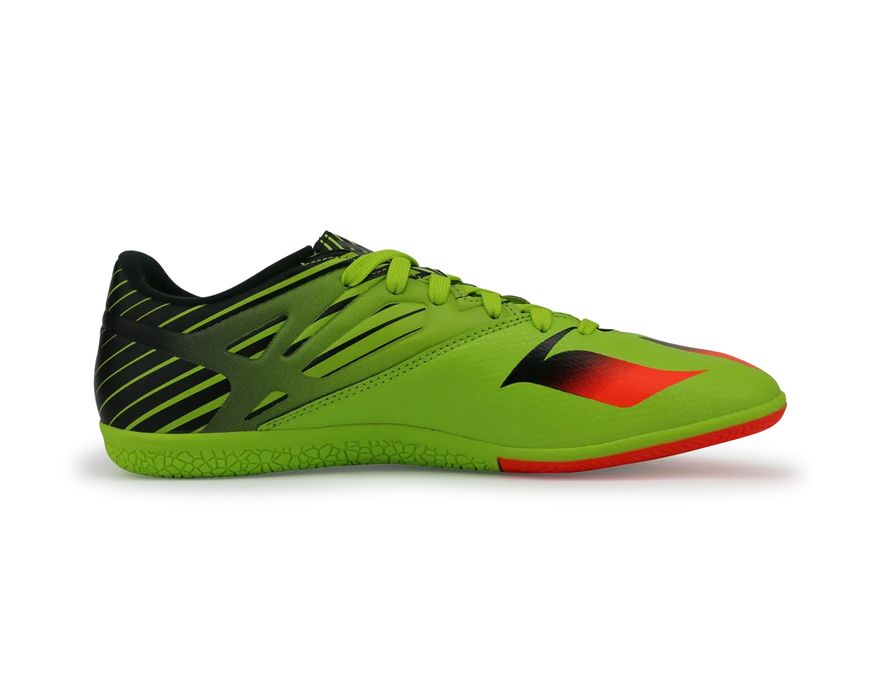 adidas Men's Messi 15.3 Indoor Soccer Shoes Solar Slime/Solar Red/Black