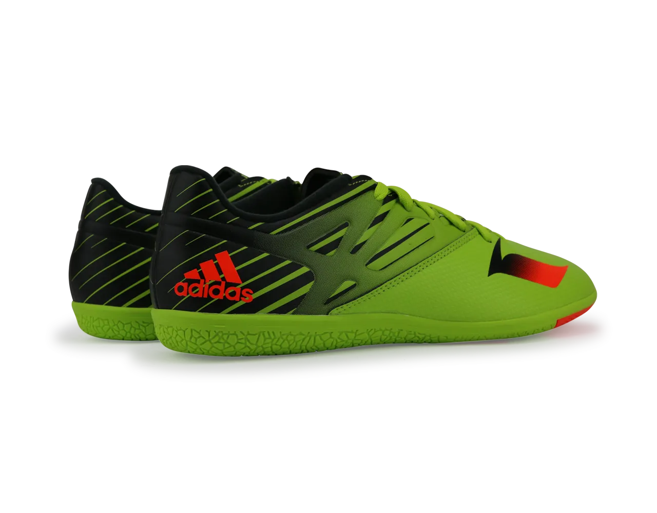 adidas Men's Messi 15.3 Indoor Soccer Shoes Solar Slime/Solar Red/Black