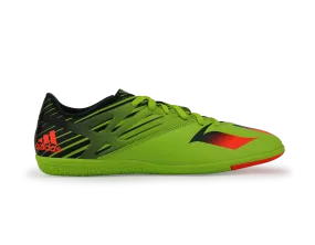 adidas Men's Messi 15.3 Indoor Soccer Shoes Solar Slime/Solar Red/Black