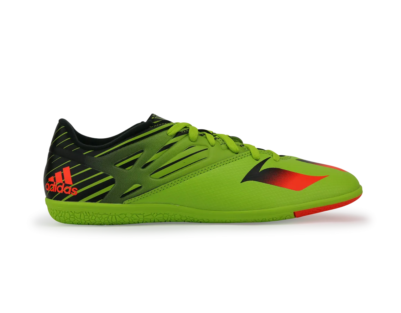 adidas Men's Messi 15.3 Indoor Soccer Shoes Solar Slime/Solar Red/Black