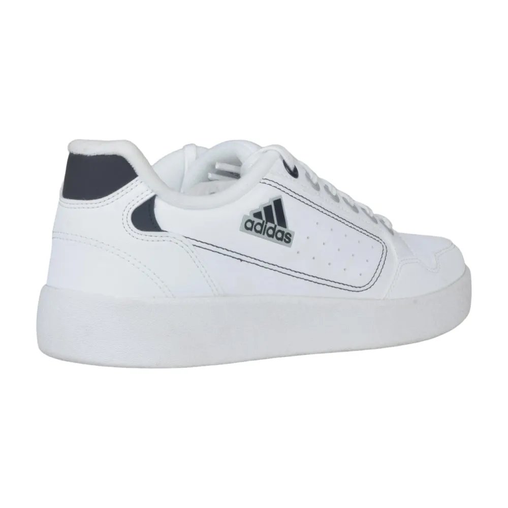 Adidas Mens Upvibe Casual Sneakers - Stylish White and Core Black Design for Everyday Comfort and Versatility.