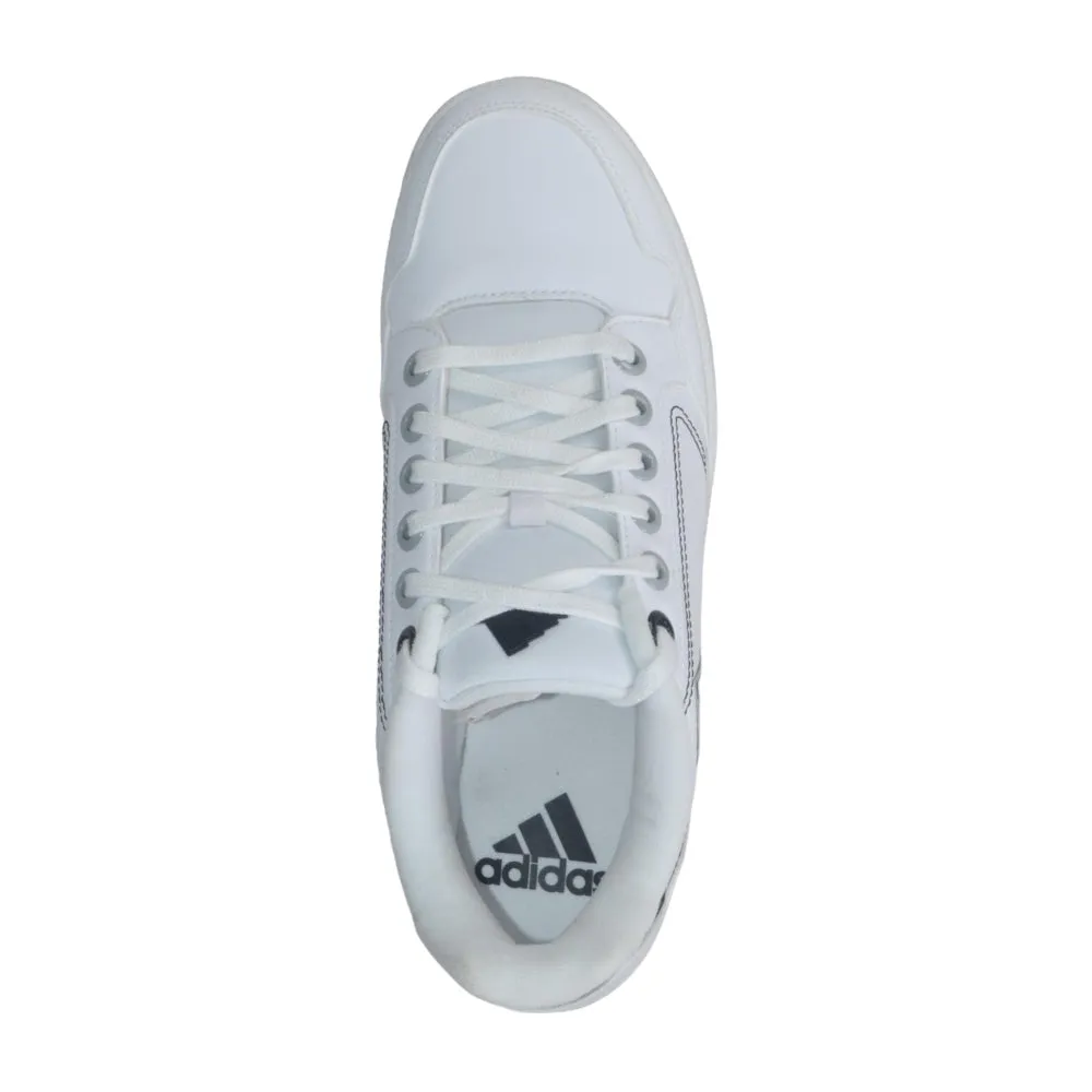 Adidas Mens Upvibe Casual Sneakers - Stylish White and Core Black Design for Everyday Comfort and Versatility.