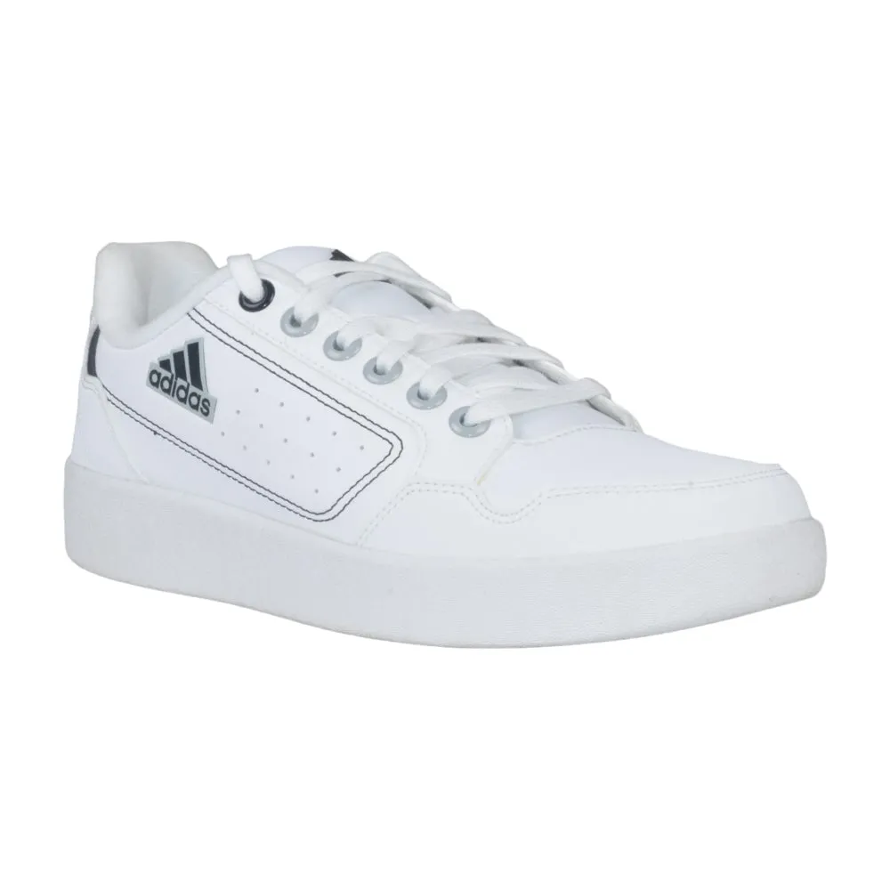 Adidas Mens Upvibe Casual Sneakers - Stylish White and Core Black Design for Everyday Comfort and Versatility.