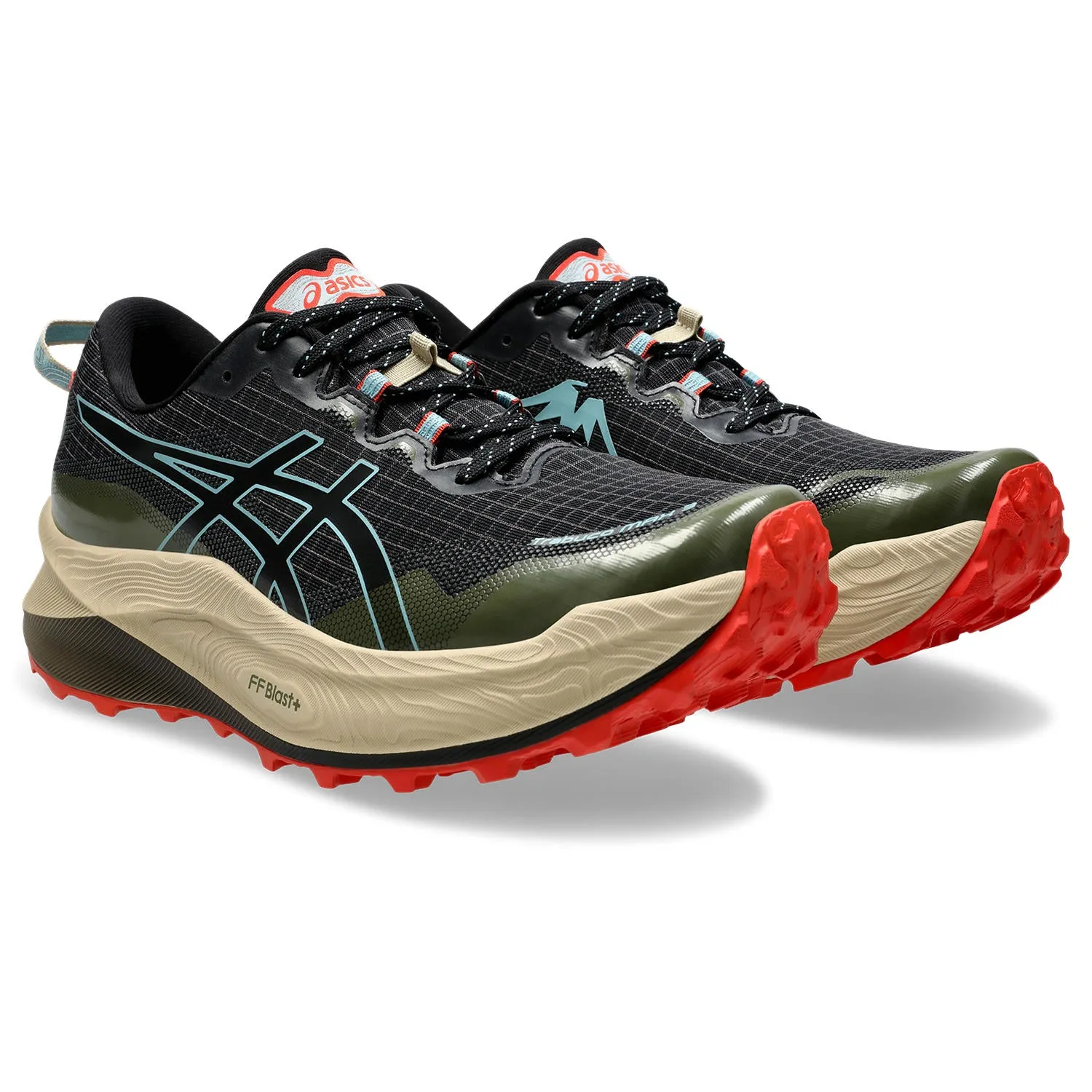 Asics Trabuco Max 3 Mens Trail Running Shoes - Black/Smoke Blue
