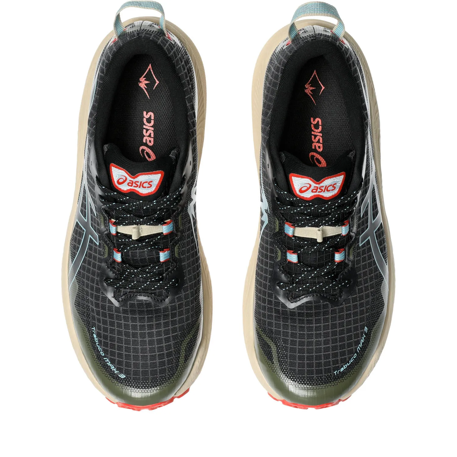 Asics Trabuco Max 3 Mens Trail Running Shoes - Black/Smoke Blue