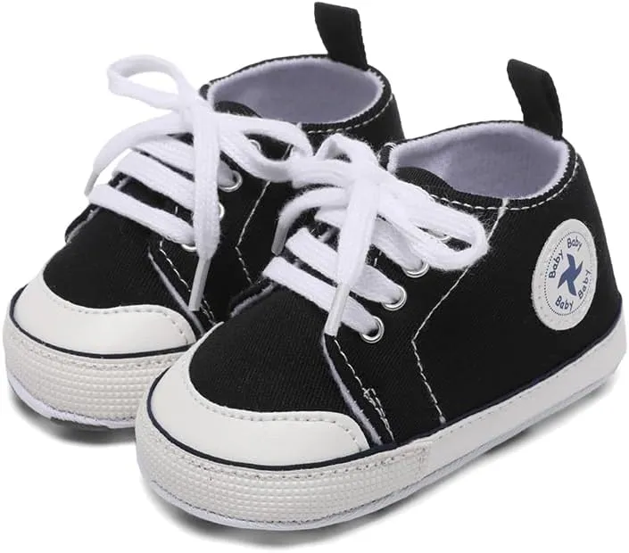 BEIDI Baby Girl Boy Shoes 0-18 Months,Infant Unique Essentials Gifts,Unisex Newborn Doll Slip-on Soft Sole High-top Frist Walking Sneakers