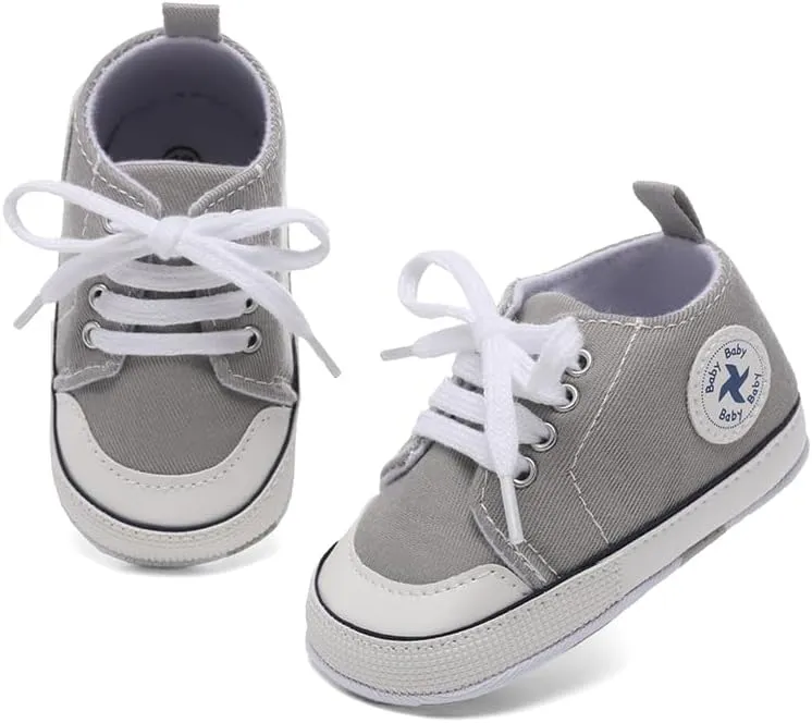 BEIDI Baby Girl Boy Shoes 0-18 Months,Infant Unique Essentials Gifts,Unisex Newborn Doll Slip-on Soft Sole High-top Frist Walking Sneakers