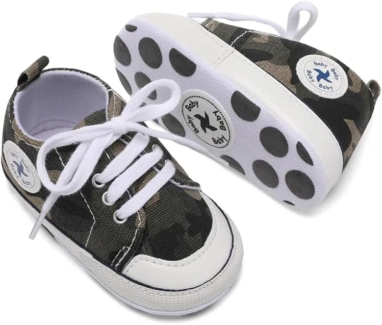 BEIDI Baby Girl Boy Shoes 0-18 Months,Infant Unique Essentials Gifts,Unisex Newborn Doll Slip-on Soft Sole High-top Frist Walking Sneakers