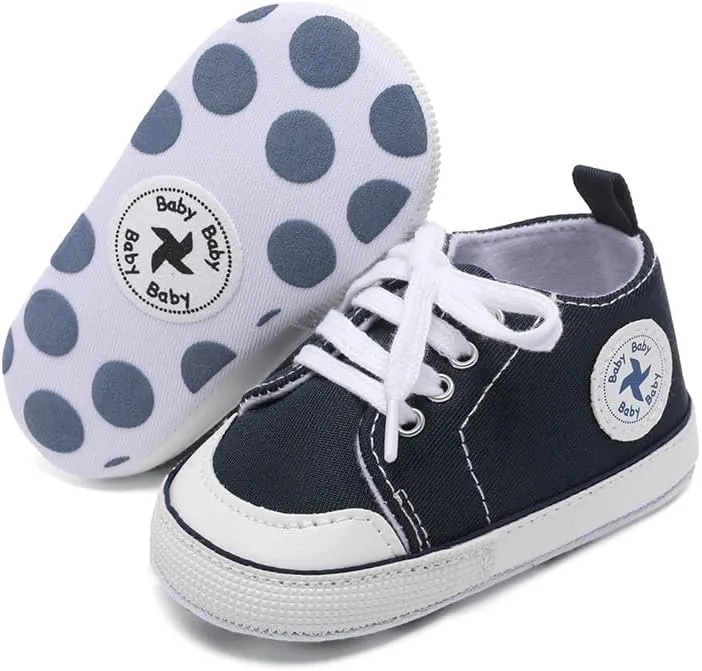 BEIDI Baby Girl Boy Shoes 0-18 Months,Infant Unique Essentials Gifts,Unisex Newborn Doll Slip-on Soft Sole High-top Frist Walking Sneakers