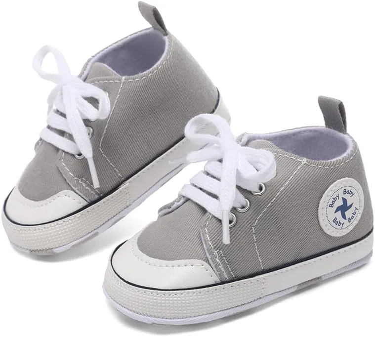 BEIDI Baby Girl Boy Shoes 0-18 Months,Infant Unique Essentials Gifts,Unisex Newborn Doll Slip-on Soft Sole High-top Frist Walking Sneakers