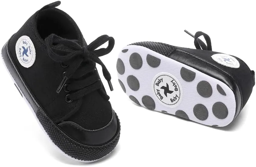 BEIDI Baby Girl Boy Shoes 0-18 Months,Infant Unique Essentials Gifts,Unisex Newborn Doll Slip-on Soft Sole High-top Frist Walking Sneakers