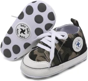 BEIDI Baby Girl Boy Shoes 0-18 Months,Infant Unique Essentials Gifts,Unisex Newborn Doll Slip-on Soft Sole High-top Frist Walking Sneakers