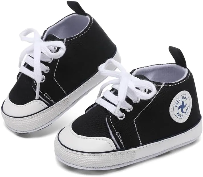 BEIDI Baby Girl Boy Shoes 0-18 Months,Infant Unique Essentials Gifts,Unisex Newborn Doll Slip-on Soft Sole High-top Frist Walking Sneakers