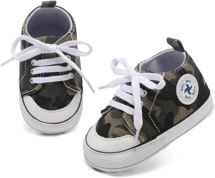 BEIDI Baby Girl Boy Shoes 0-18 Months,Infant Unique Essentials Gifts,Unisex Newborn Doll Slip-on Soft Sole High-top Frist Walking Sneakers