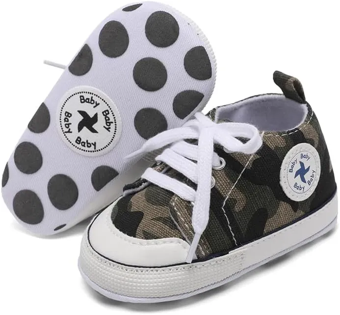 BEIDI Baby Girl Boy Shoes 0-18 Months,Infant Unique Essentials Gifts,Unisex Newborn Doll Slip-on Soft Sole High-top Frist Walking Sneakers