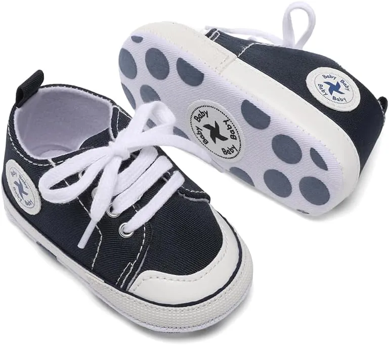 BEIDI Baby Girl Boy Shoes 0-18 Months,Infant Unique Essentials Gifts,Unisex Newborn Doll Slip-on Soft Sole High-top Frist Walking Sneakers
