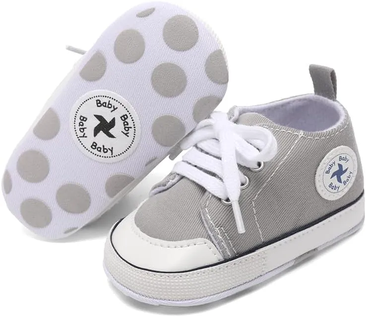 BEIDI Baby Girl Boy Shoes 0-18 Months,Infant Unique Essentials Gifts,Unisex Newborn Doll Slip-on Soft Sole High-top Frist Walking Sneakers