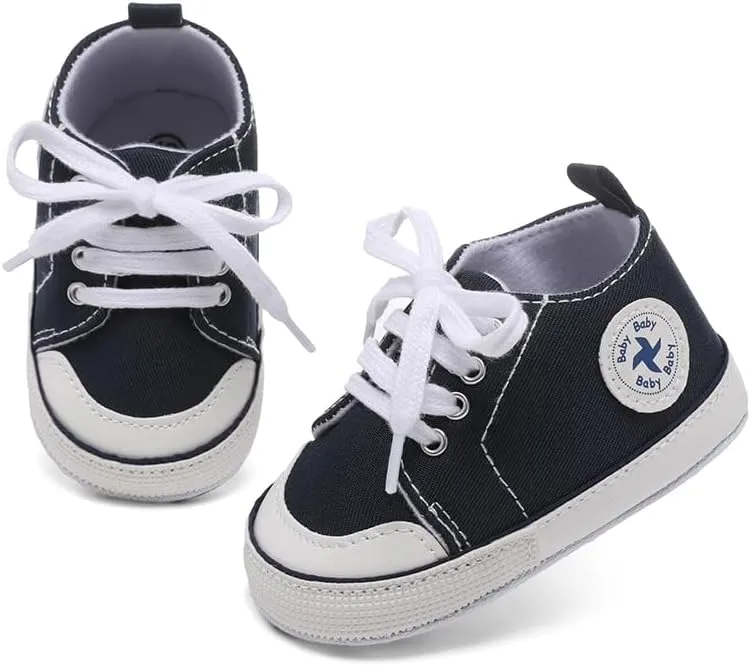 BEIDI Baby Girl Boy Shoes 0-18 Months,Infant Unique Essentials Gifts,Unisex Newborn Doll Slip-on Soft Sole High-top Frist Walking Sneakers