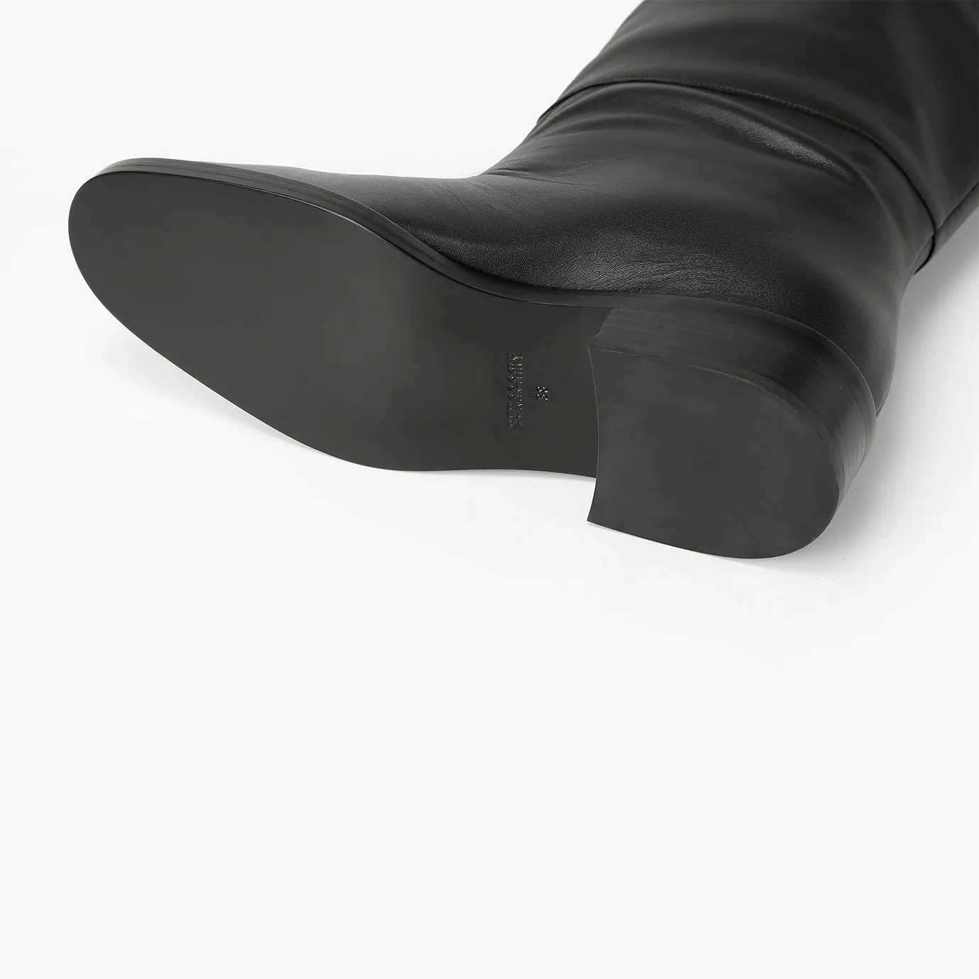 Bottes Genou à Enfiler - Noir