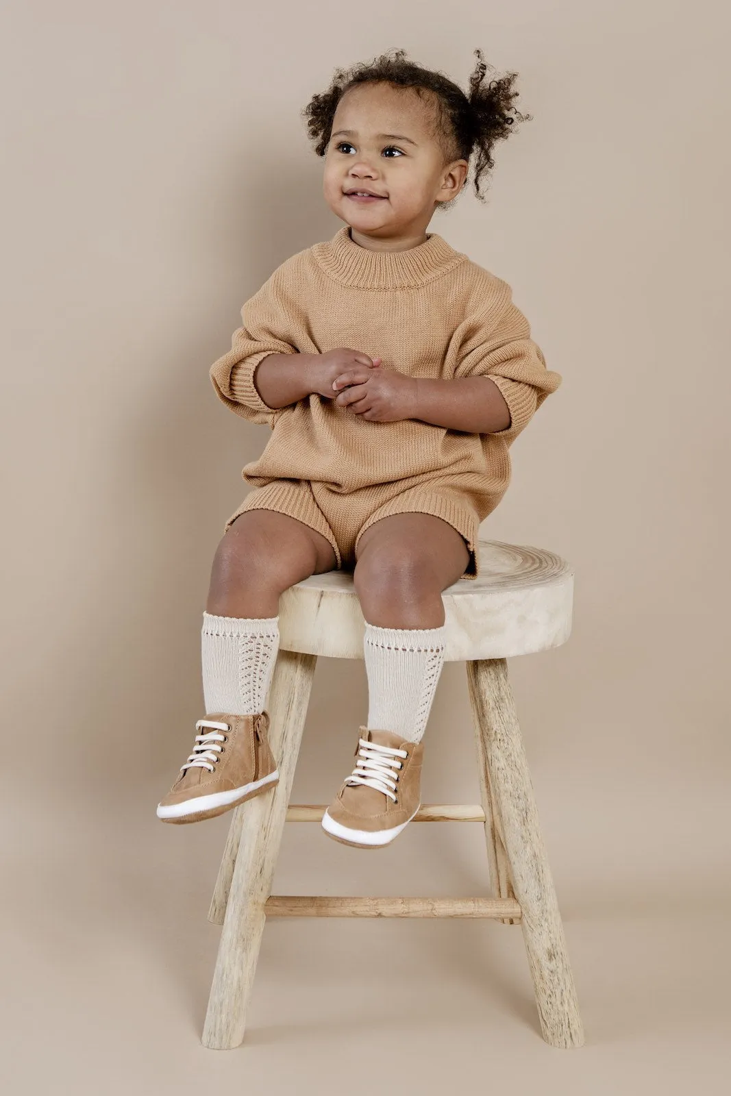 Brooklyn Baby High Top Sneakers Brown