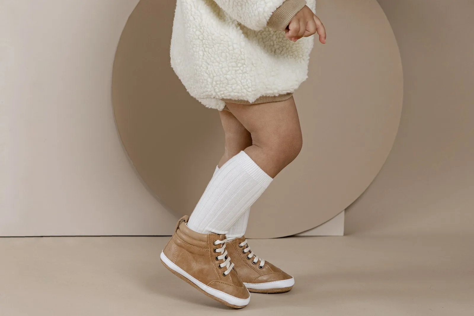 Brooklyn Baby High Top Sneakers Brown