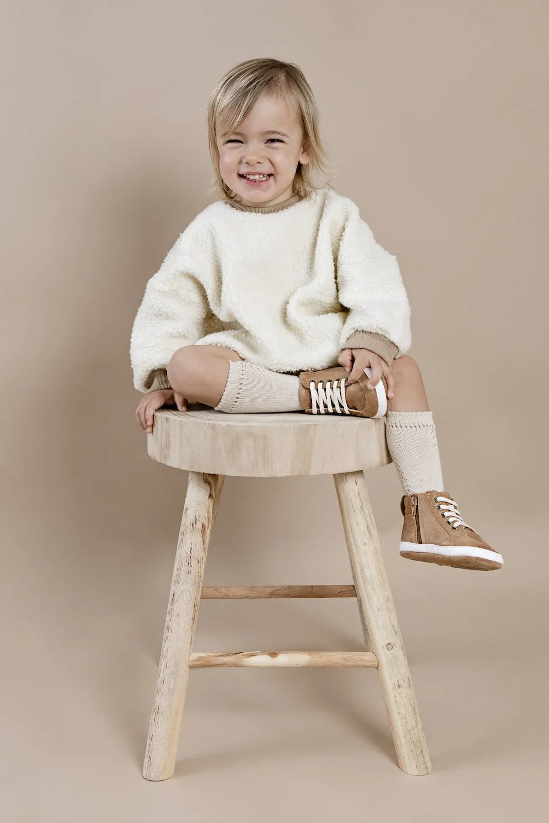 Brooklyn Baby High Top Sneakers Brown