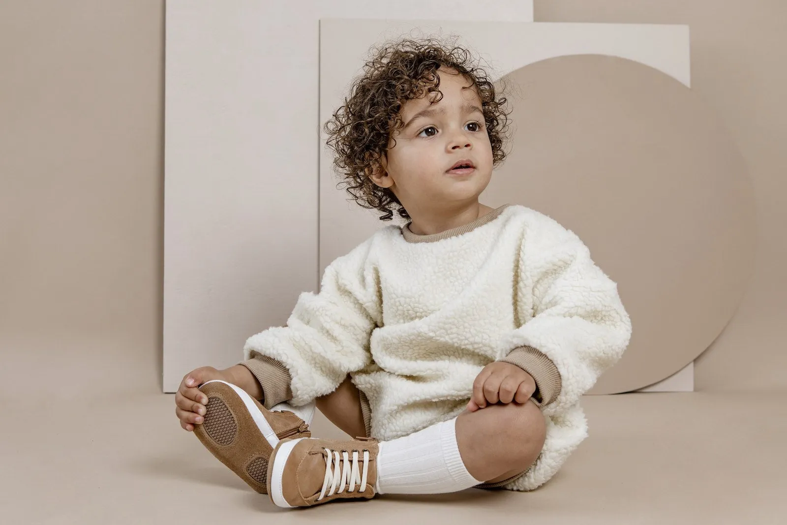 Brooklyn Baby High Top Sneakers Brown