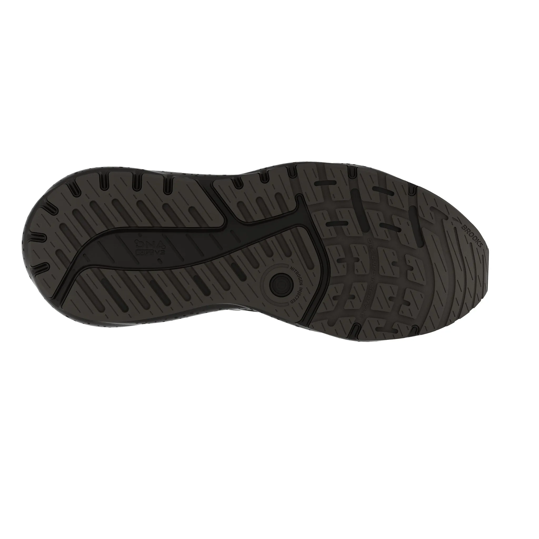 Mens Brooks Beast GTS 23 Running Shoes - Black/Gunmetal