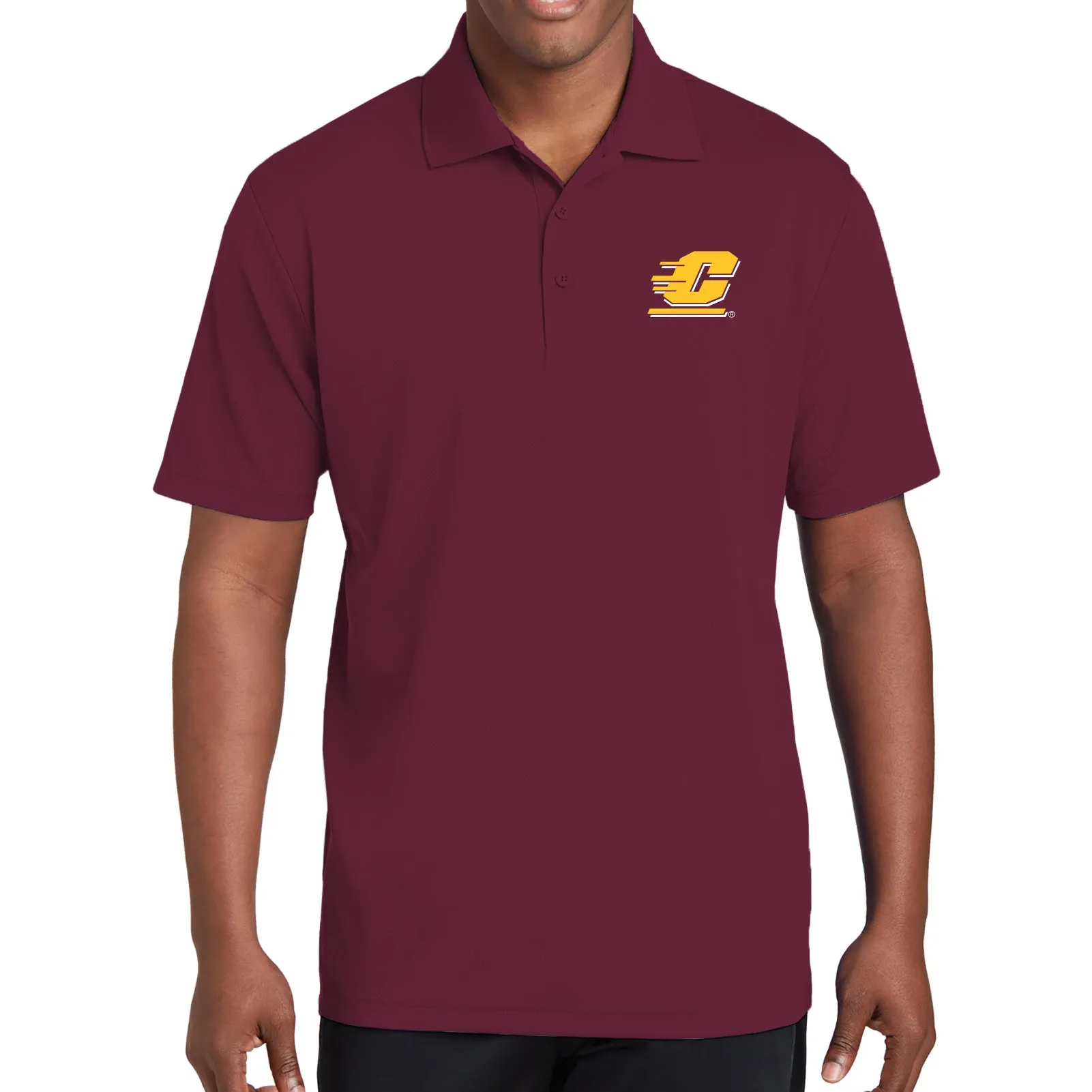 Central Michigan University Chippewas Action C Sport-Tek Polo - Maroon