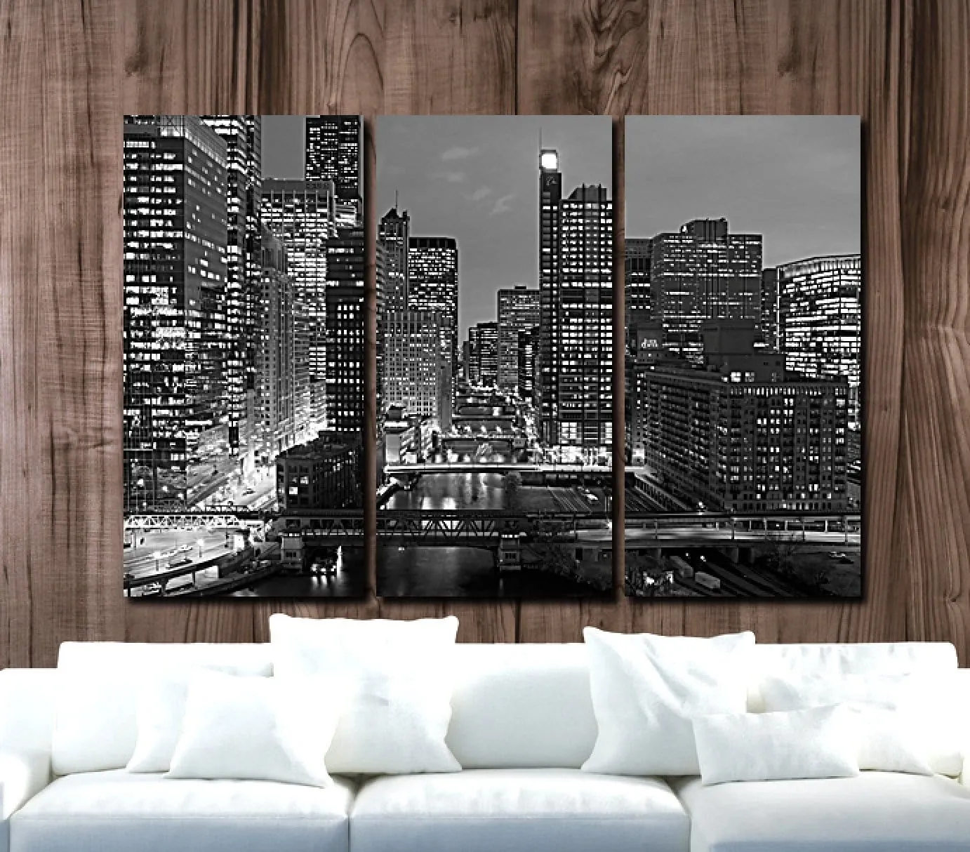 Chicago Skyline Canvas Art - Chicago River