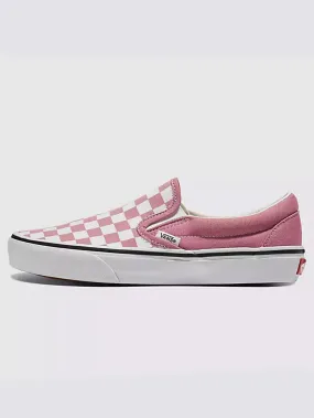 Classic Slip-On Color Theory Checkerboard Foxglove Shoes