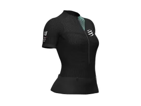 Womens Black/Cockatoo Trail T-Shirt by Compressport