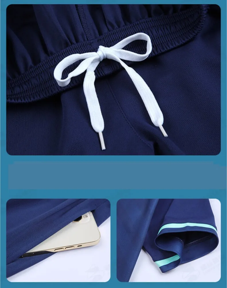 Custom Design Black Navy Soccer Jersey Uniform