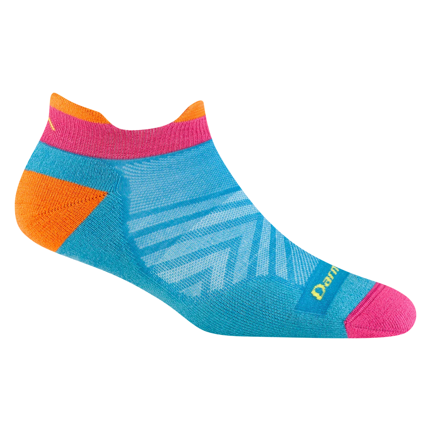 Darn Tough Women's Run No Show Tab Ultra-Lightweight Running Sock in Ocean