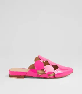 Django & Juliette FORLI Patent Leather Mule in Hot Pink