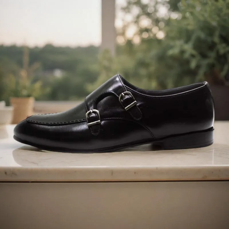 Double Monk Strap Moccasin