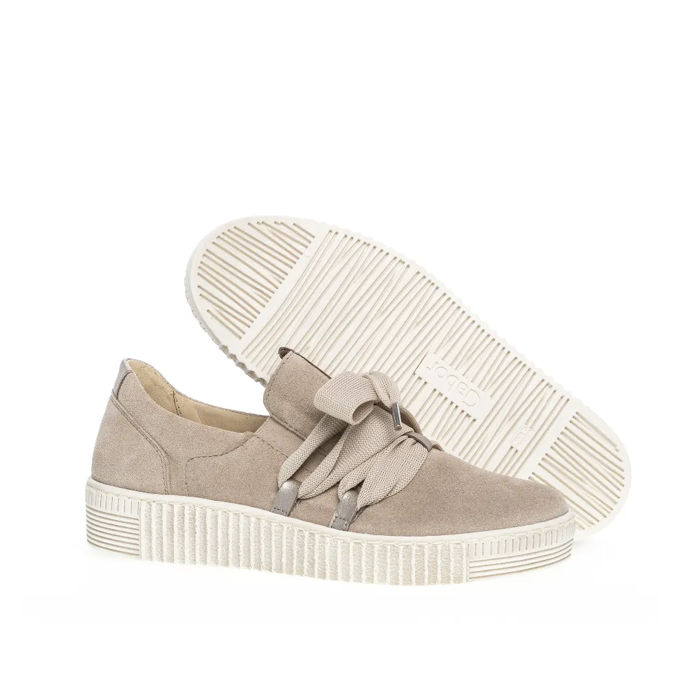 Gabor Women's Bow Sneaker Beige