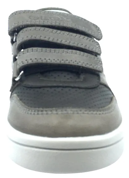 Geox Boy's DJ Rock 2 Military Olive Triple Hook and Loop Sneaker