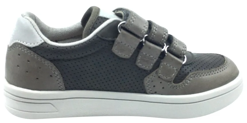 Geox Boy's DJ Rock 2 Military Olive Triple Hook and Loop Sneaker