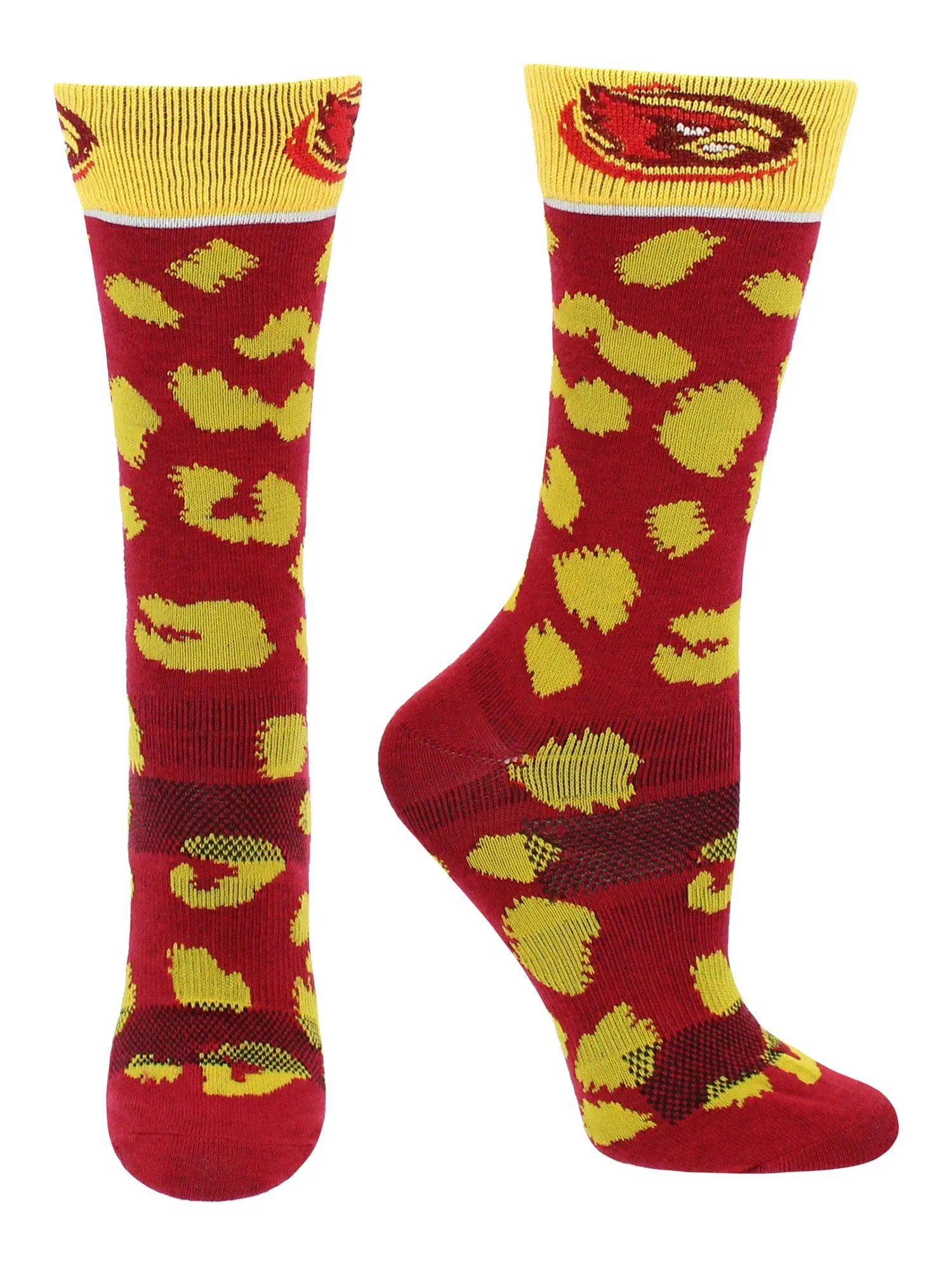 Iowa State Cyclones Socks Womens Savage Crew Socks