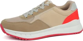 JABASIC Women Fashion Sneakers Breathable Lace-Up Tennis Running Shoes Comfortable Walking Shoes