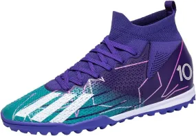 Kids Soccer Cleats Boys Girls Firm Ground Professional Athletic Outdoor Football Shoes