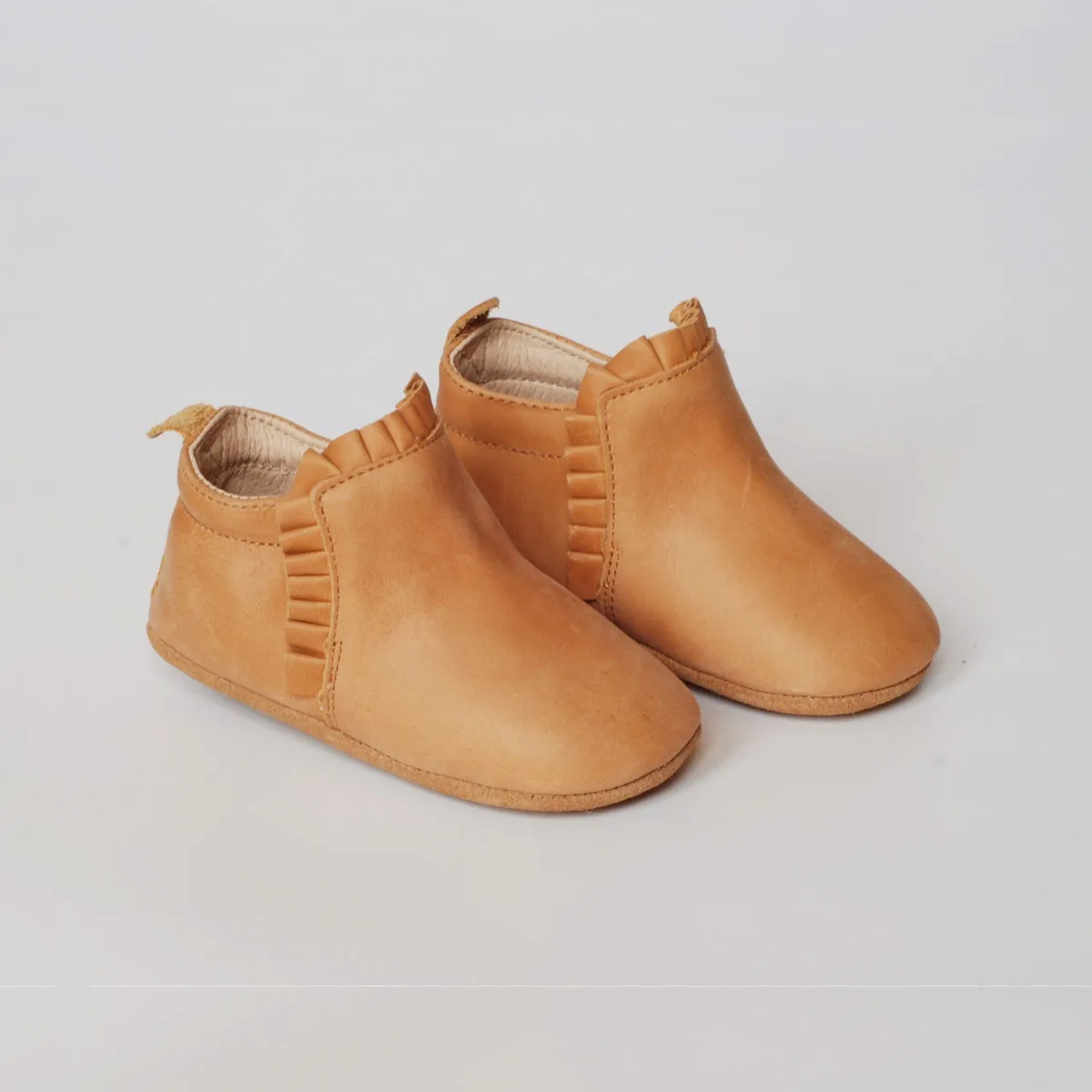 Lacey Baby Slip On Boots - Caramel