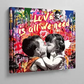 Love Is All We Need Canvas Wall Art