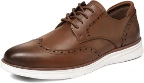 Men's Dress Sneakers Lightweight Casual Business Wingtip Oxford Shoes